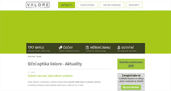 Desktop Screenshot of optikavalore.cz